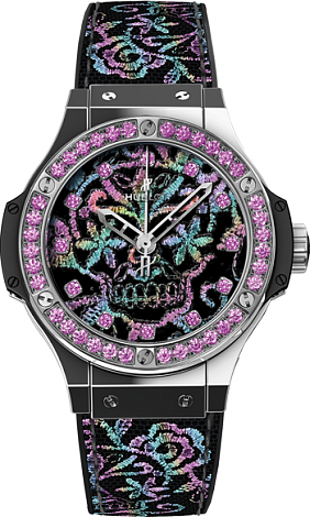 AAA Replica Hublot Big Bang Broderie Sugar Skull Steel Watch 343.SS.6599.NR.1233